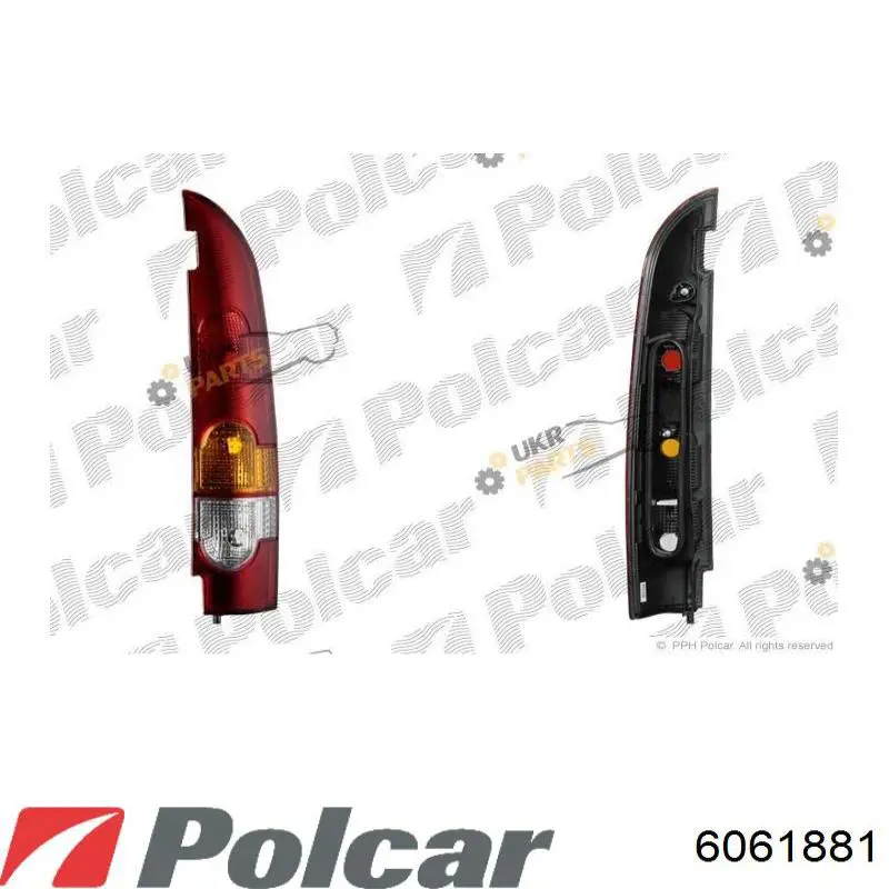 6061881 Polcar Lampa zespolona tylna prawa