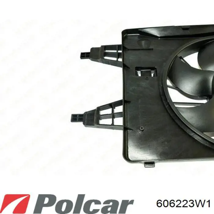 Do koszyka 606223W1 Polcar Wentylator elektryczny układu chłodzenia kompletny (silnik+wirnik)