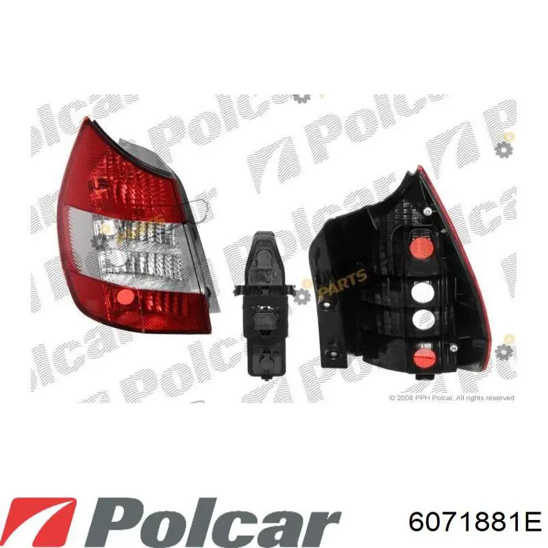 Lampa zespolona tylna lewa Polcar 6071881E cena, od 77,79 USD