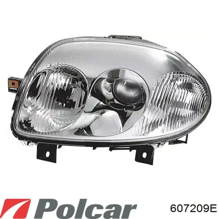 Reflektor lewy 607209E Polcar