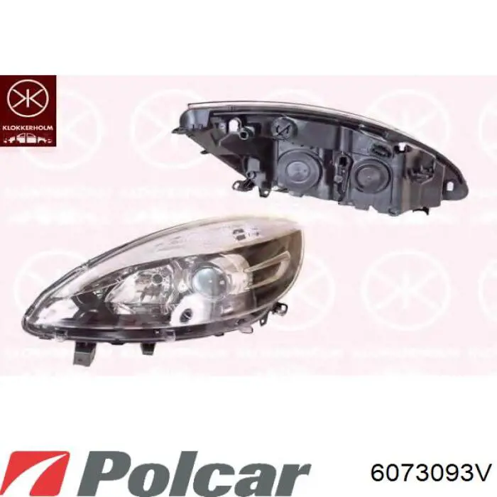 Do koszyka 260603590R Renault (RVI) Reflektor lewy