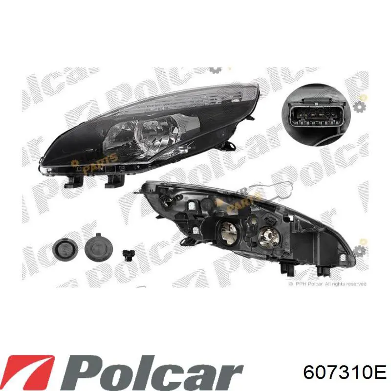Do koszyka 260107192R Renault (RVI) Reflektor prawy