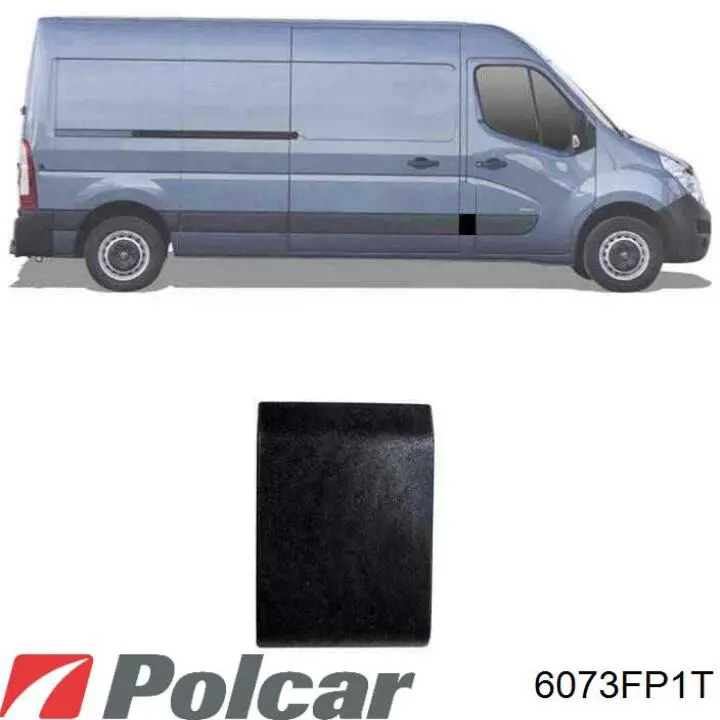 Do koszyka 638440006R Renault (RVI) Nadkole błotnika przedniego prawe przednie