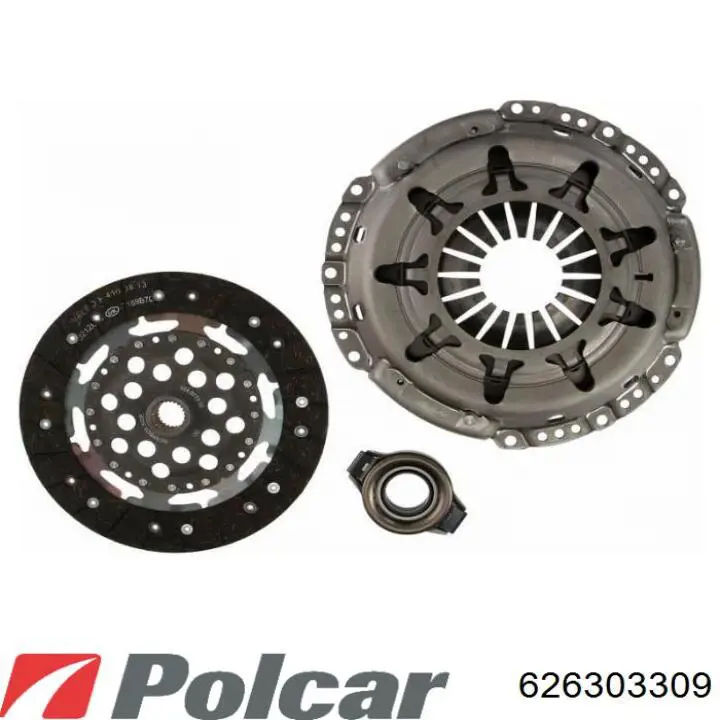 504376635 Fiat/Alfa/Lancia Zestaw sprzęgła (3 części)