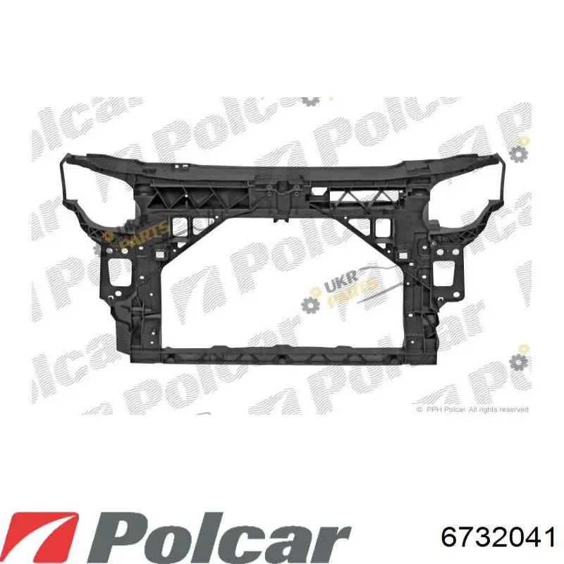 Osłona chłodnicy kompletna (panel mocowania reflektorów) VAG 6J0805588AF cena, od 108,88 USD