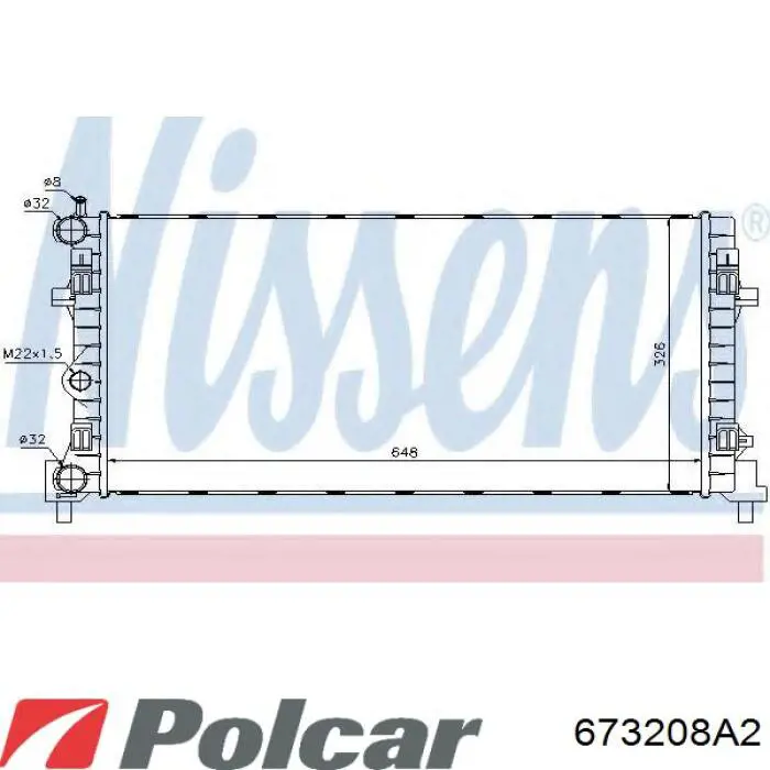 673208A2 Polcar Chłodnica silnika