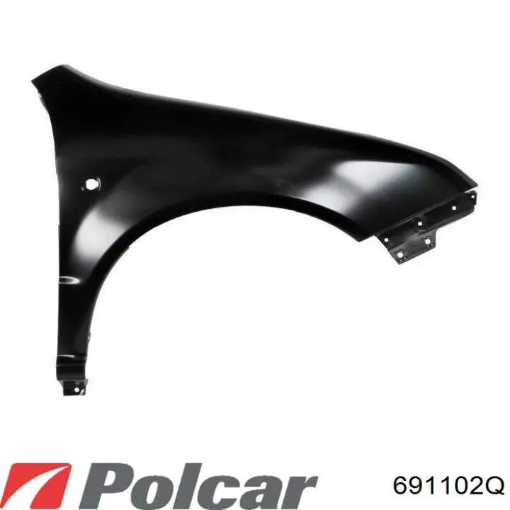 Błotnik przedni prawy do Volkswagen Caddy II 9U7