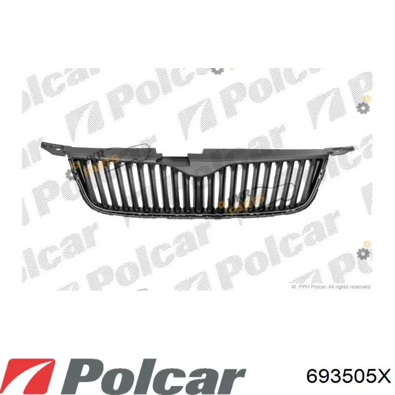 Atrapa chłodnicy do Skoda Yeti  5L, 5L1, 5L2, 5L6, 5L7