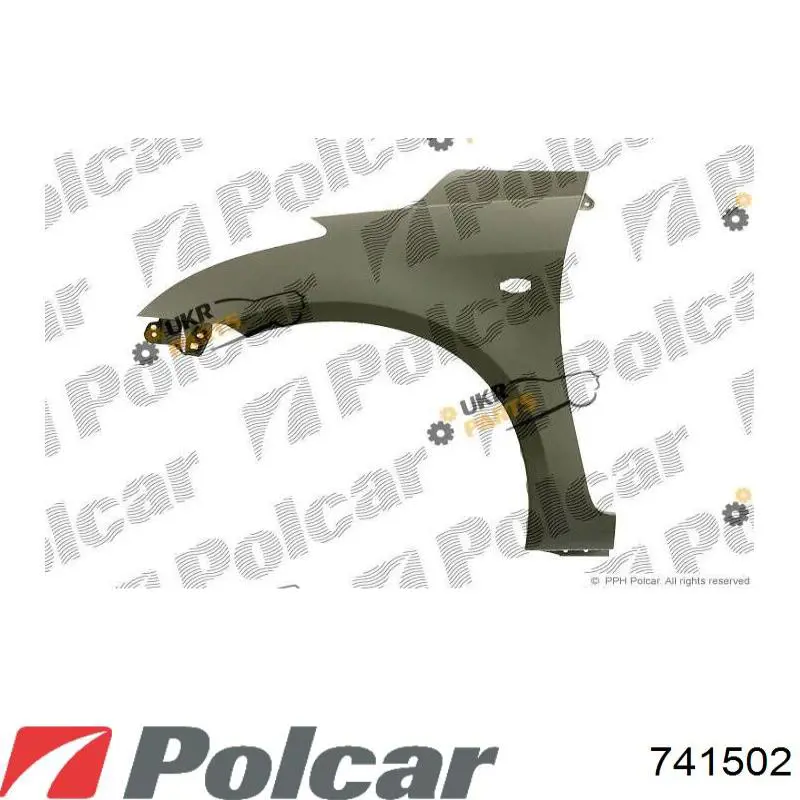 Błotnik przedni prawy do Suzuki Swift IV MZ, EZ