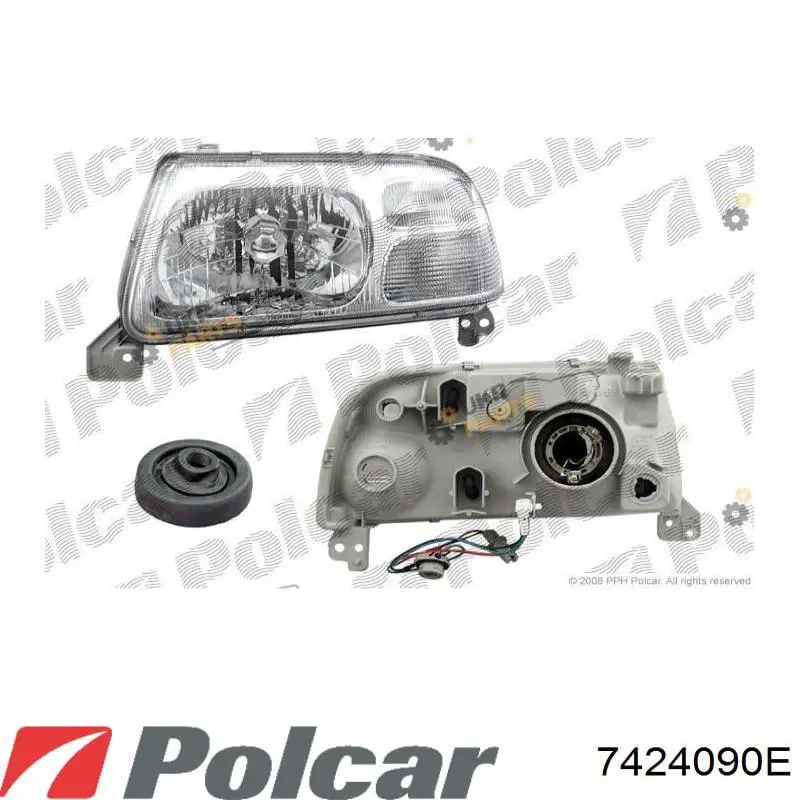 Do koszyka 3532065D21000 Suzuki Reflektor lewy