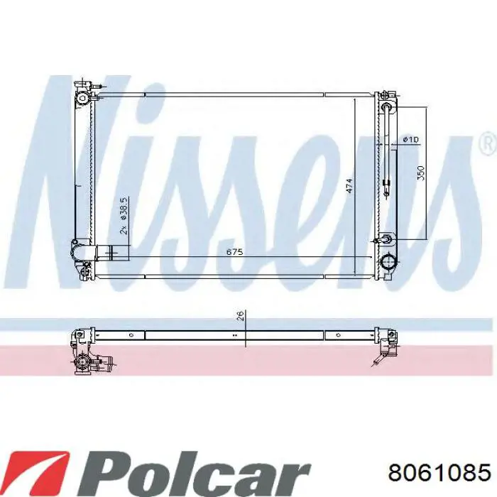 8061085 Polcar Chłodnica silnika