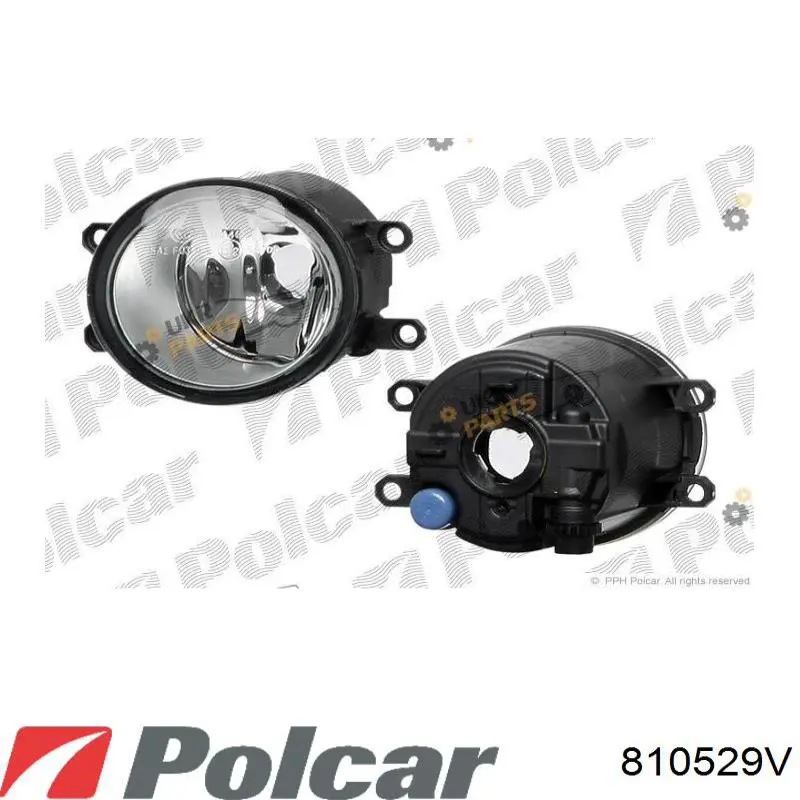 Lampa przeciwmgielna lewa 0490550H1C Tempest