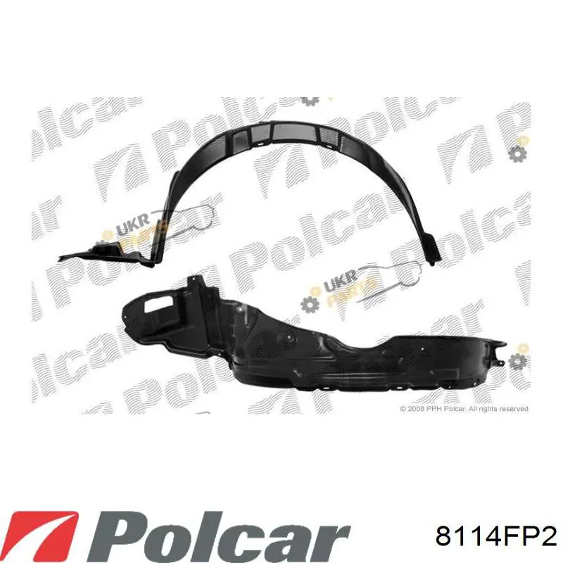 5387512280 Toyota Nadkole błotnika przedniego prawe
