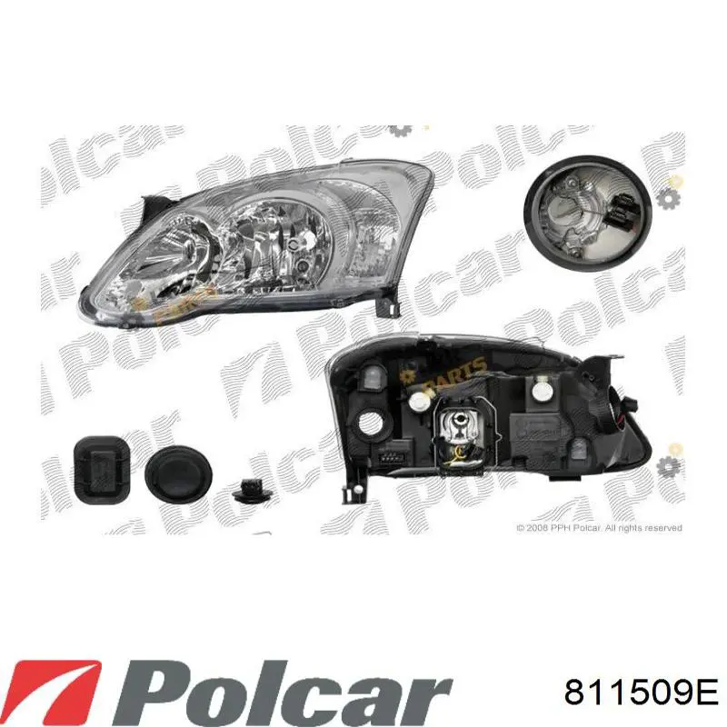 Reflektor lewy 88739 VALEO