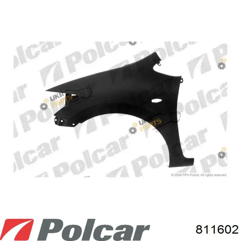 Do koszyka Błotnik przedni prawy Toyota Auris UKP E15