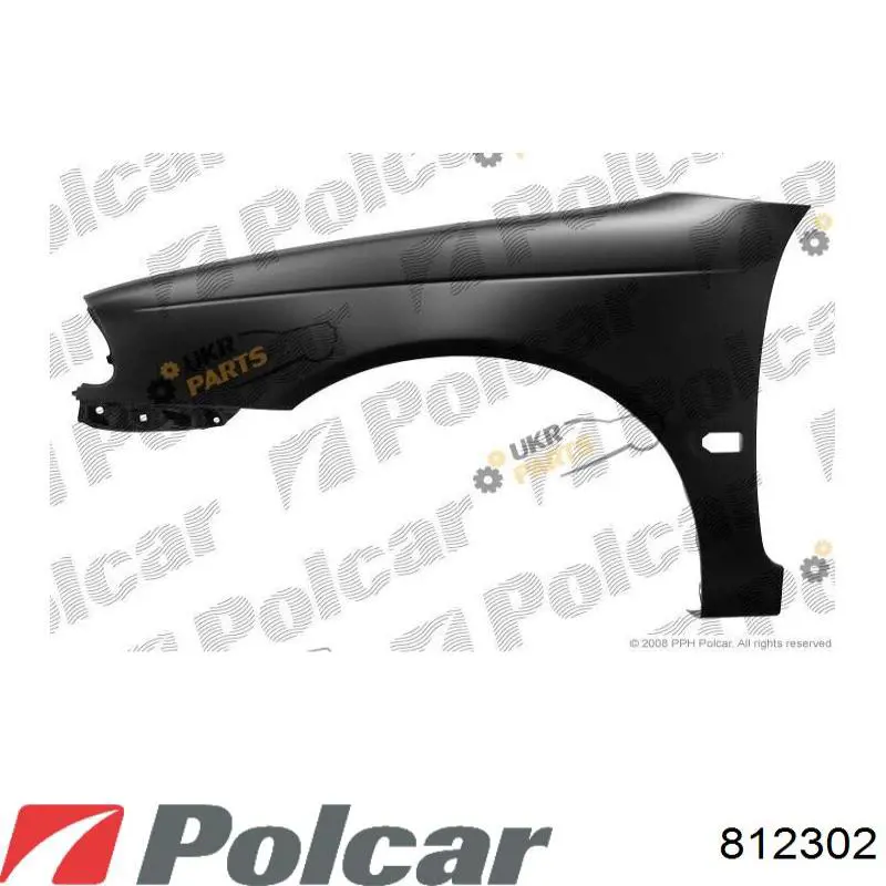 812302 Polcar Błotnik przedni prawy