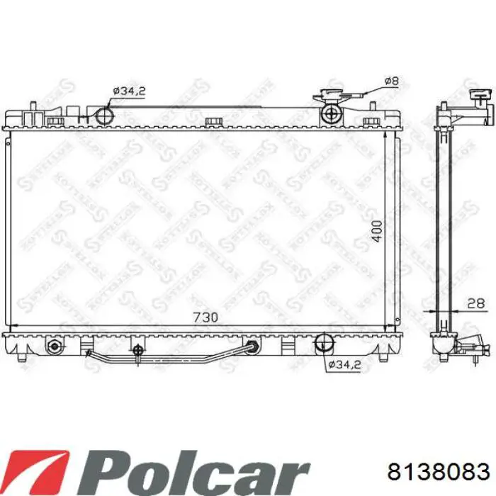 8138083 Polcar Chłodnica silnika