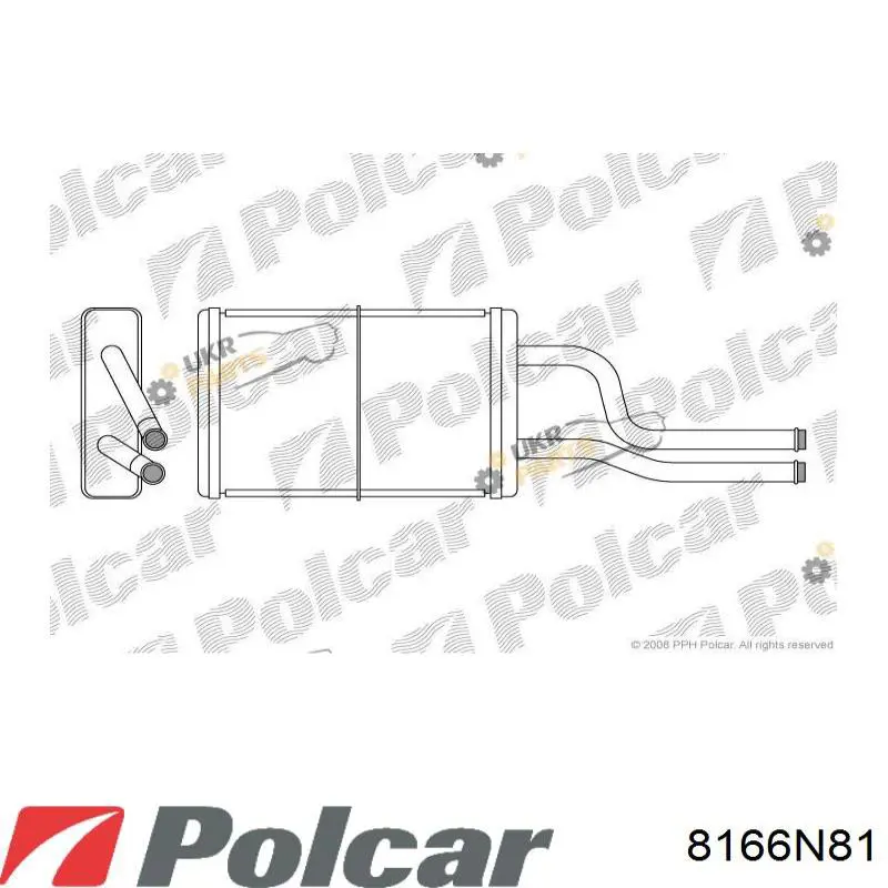 8166N81 Polcar Chłodnica nagrzewnicy (ogrzewacza)