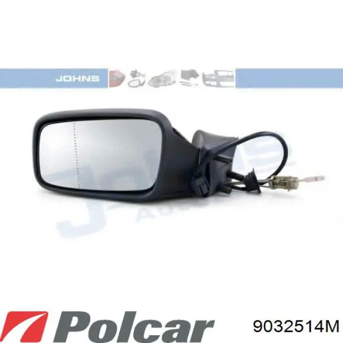 Do koszyka 9032514M Polcar Lusterko wsteczne lewe