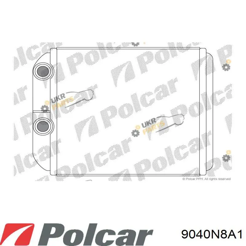 9040N8A1 Polcar Chłodnica nagrzewnicy (ogrzewacza)