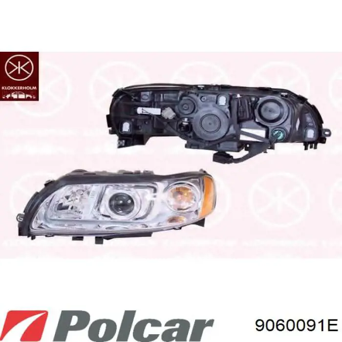 Do koszyka 8659616 Volvo Reflektor lewy