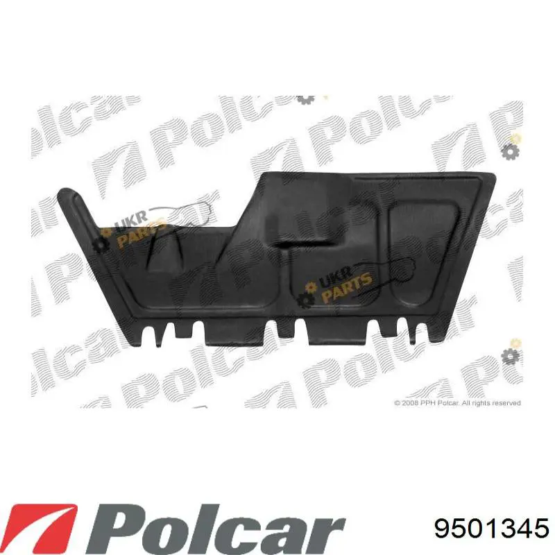 Osłona silnika, miski (przedziału silnika) 9501345 Polcar