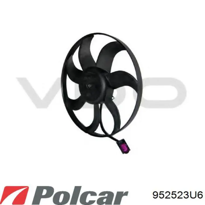 Wentylator elektryczny klimatyzacji kompletny (silnik+wirnik) 952523U6 Polcar