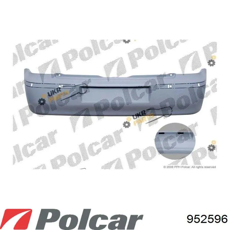 Zderzak tylny VAG 6N0807417BGRU cena, od 178,77 USD