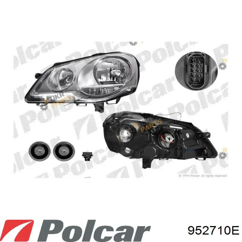 Reflektor prawy 43013 VALEO