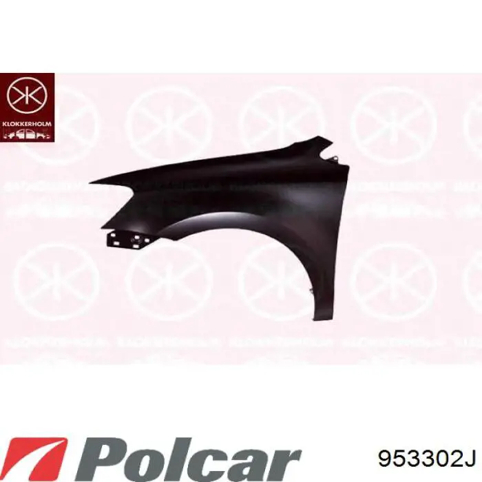 Do koszyka 953302 Polcar Błotnik przedni prawy