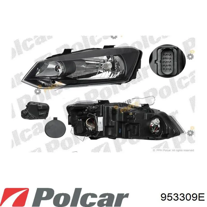 Reflektor lewy Polcar 953309E cena, od 129,49 USD