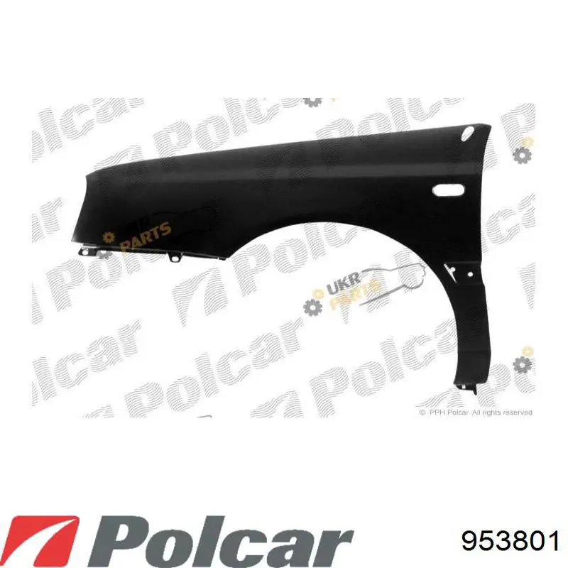 953801 Polcar Błotnik przedni lewy