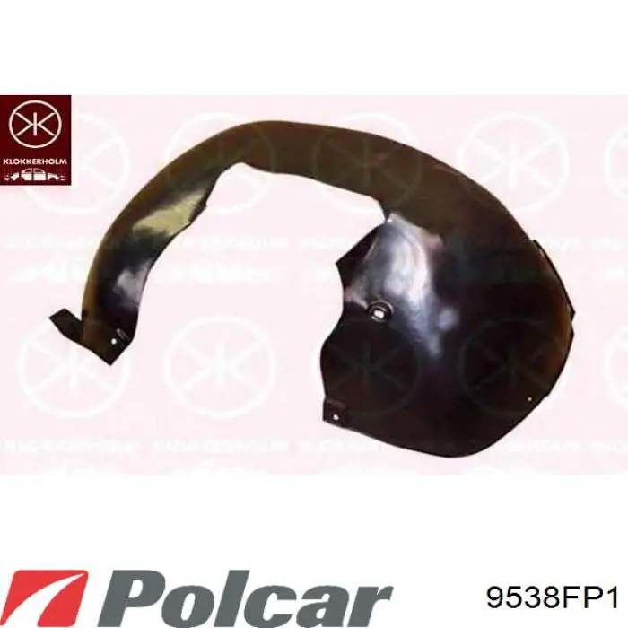 Do koszyka 9538FP1 Polcar Nadkole błotnika przedniego prawe