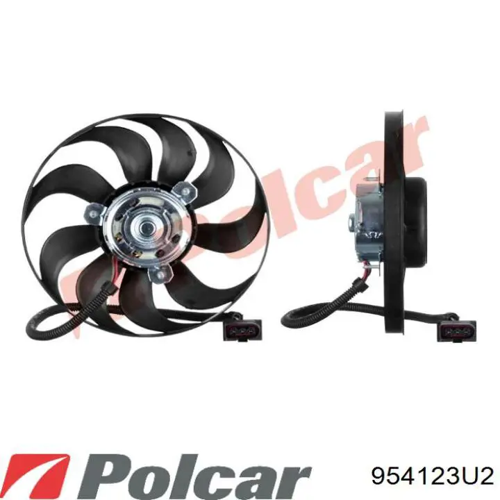 954123U2 Polcar Wentylator elektryczny układu chłodzenia kompletny (silnik+wirnik)