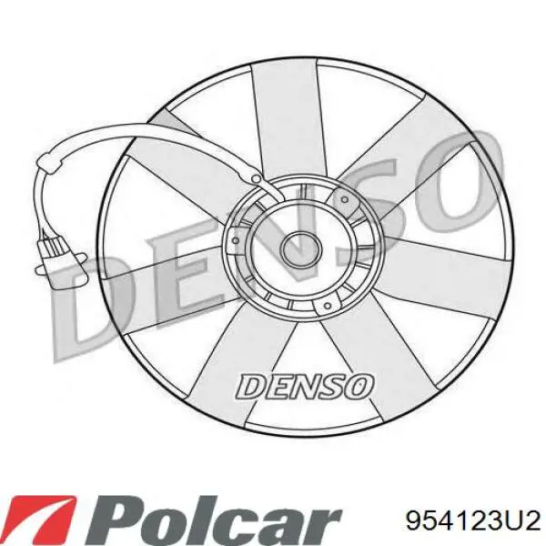 Do koszyka 954123U2 Polcar Wentylator elektryczny układu chłodzenia kompletny (silnik+wirnik)