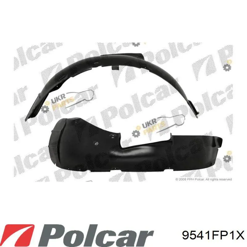 Nadkole błotnika przedniego prawe Polcar 9541FP1X cena, od 15,21 USD