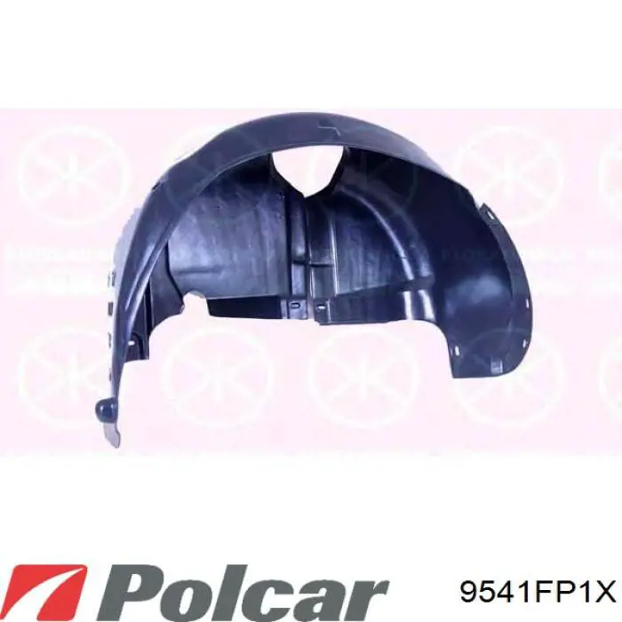 Do koszyka 9541FP1X Polcar Nadkole błotnika przedniego prawe