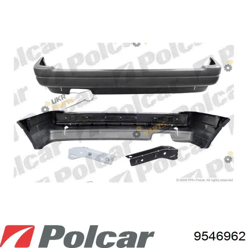 Zderzak tylny do Volkswagen Passat B3, B4 3A5, 351, 315