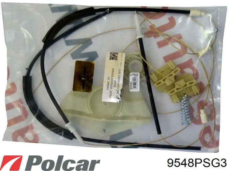 Do koszyka 9548PSG3 Polcar Mechanizm podnoszenia szyby drzwi tylnych lewych