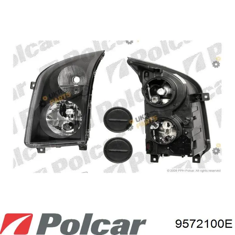 Reflektor prawy 20C351052B TYC