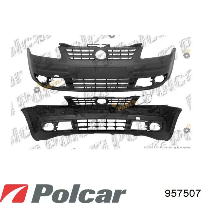 957507 Polcar Zderzak przedni