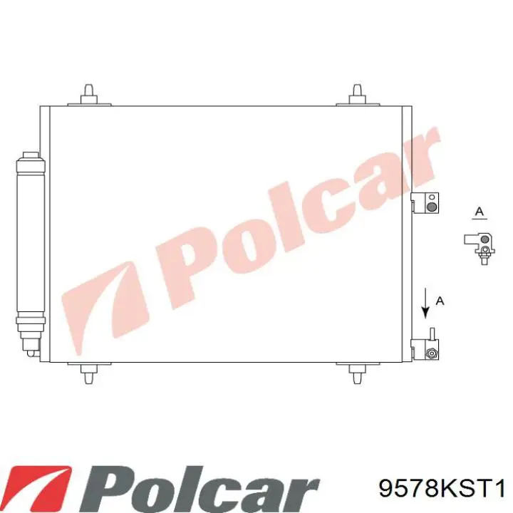 9578KST1 Polcar Rezystor wentylatora nagrzewnicy (ogrzewacza kabiny)