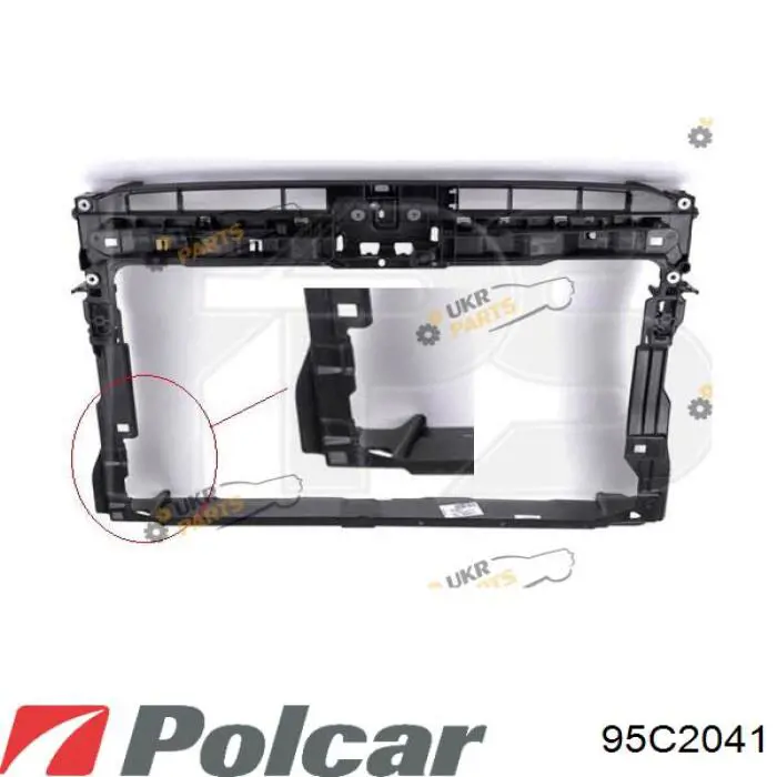 Osłona chłodnicy kompletna (panel mocowania reflektorów) Volkswagen Golf ALLTRACK VII (BA5, BV5)