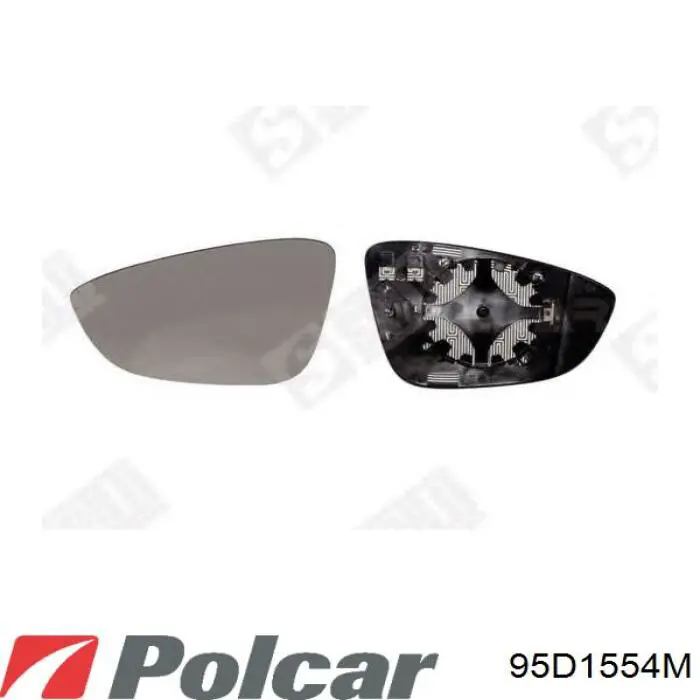 Wkład lusterka wstecznego prawego 95D1554M Polcar