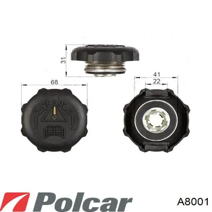 Pokrywa (korek) zbiornika wyrównawczego do Peugeot 205 I 741A, C