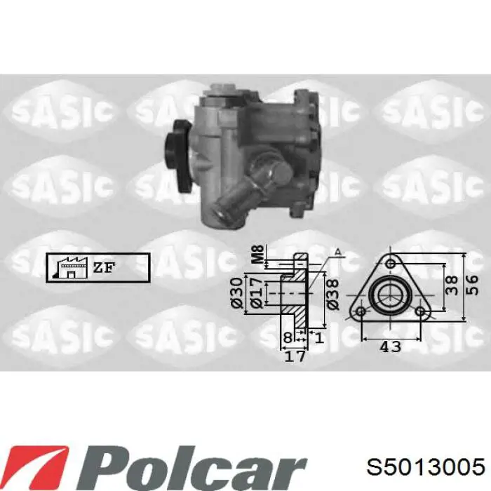 Pompa wspomagania hydraulicznego kierownicy Polcar S5013005 cena, od 77,93 USD