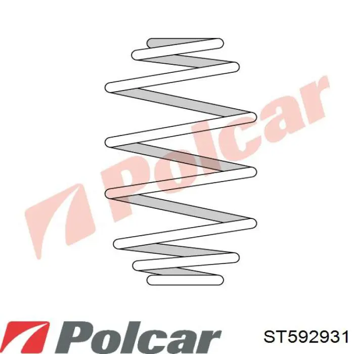 ST592931 Polcar Sprężyna tylna