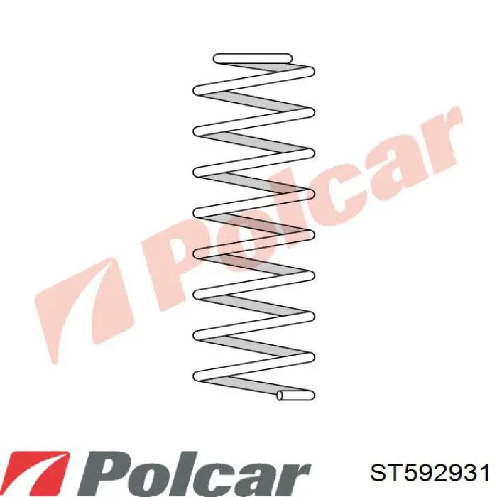 Sprężyna tylna ST592931 Polcar