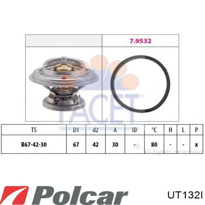 Obudowa termostatu UT132I Polcar