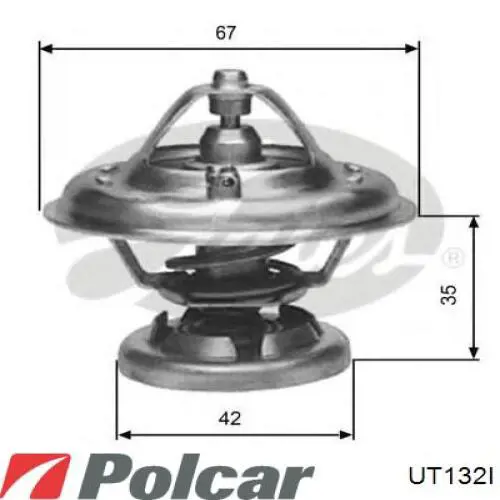 Obudowa termostatu UT132I Polcar